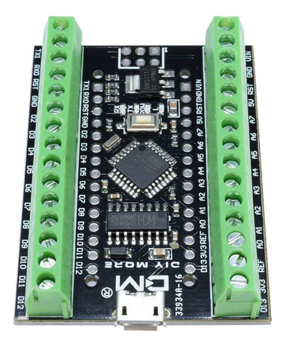 Tarjeta Desarrollo Nano V3.0 Atmega328 Micro Usb Con Bornes