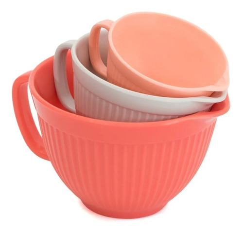 Tazas Medidoras Reposteria Melamina Cocina X3 Postres Tortas