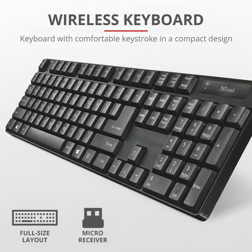 Combo Teclado, Mouse,audífonos Web Cam Mouse Kit Trust