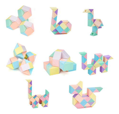 Juguete De Rompecabezas Magic Snake Cube Twist, 48 Segmentos