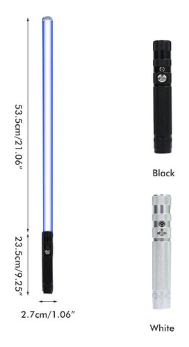 Espada Rgb 2 En 1 Con Luz Que Cambia De Color, 2 Unidades Y