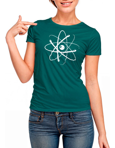 Blusa De Moda Colores Estampada Ciencias Átomo Estudiante