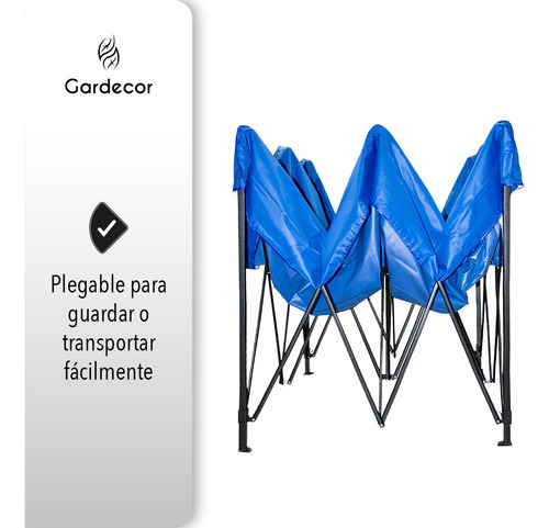Toldo Carpa Impermeable 3x3m Con Bolsa Ideal Para Jardín Y