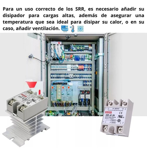 Relé Estado Sólido Ssr100da Ó Ssr100aa + Disipador Enfriador