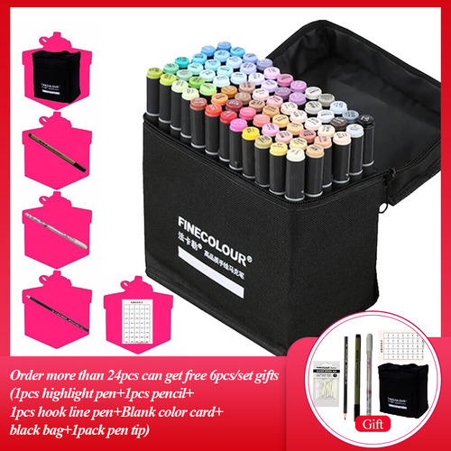 Rotuladores Artísticos Finecolour Ef103 A Base De Alcohol Co
