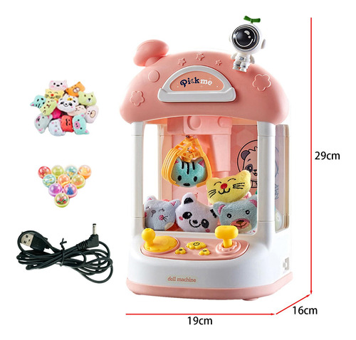 Máquina De De Peluche, Mini Juego De Portátil Con Rosa