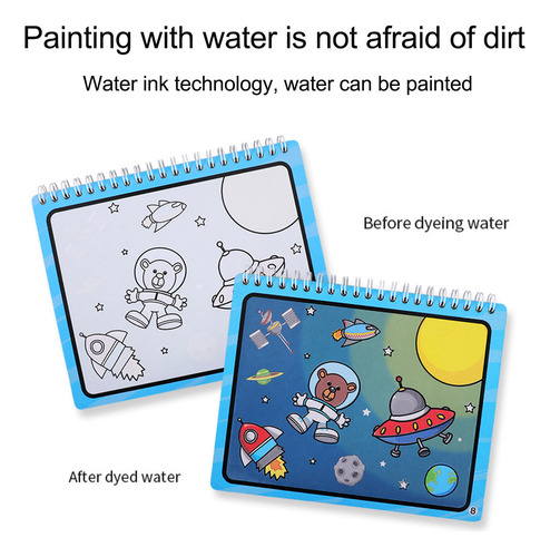 Páginas De Pintura Al Agua Para Educación Temprana & Doodle