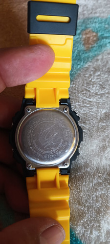 Reloj Casio G Shock Dw 5600 Gox Fire Con Imagen En Luz Amarillo Negro Gris (Usado)
