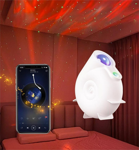 W Lámpara Proyector De Estrellas Galaxia Luz Noche La Música