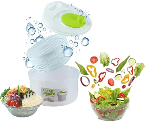 Centrifugador Escurridor Verduras Vegetales Lechuga Hojas