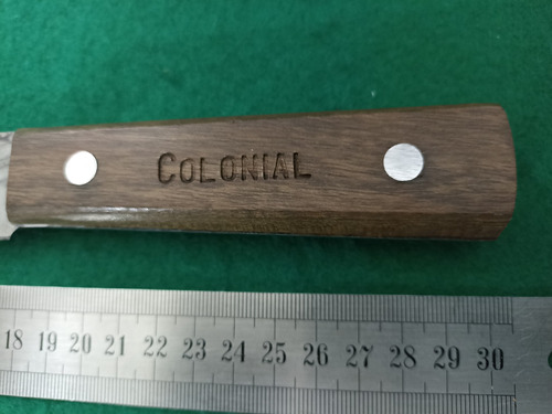 Cuchillo Antiguo Colonial Acero Forjado Alto Carbono  30 Cm 