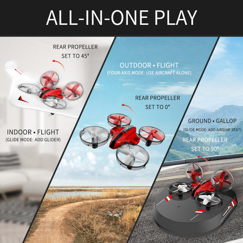 Planeador Hovercraft 3 En 1 Con Control Remoto Diy, 2,4 Ghz