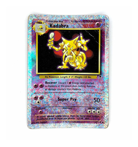 Kadabra 49/110 Holo - Carta Original Pokémon Legendary 2002