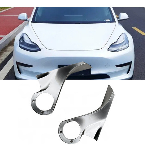 Carcasa Interior Cromada For Espejo Retrovisor De Coche, 1