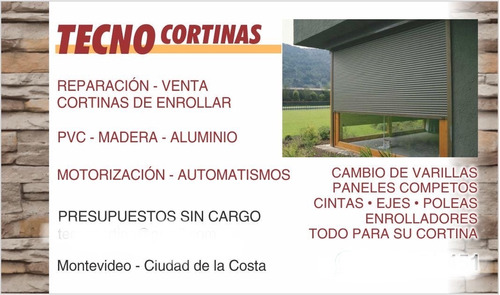 Reparación De Cortinas De Enrollar Pvc Madera Aluminio