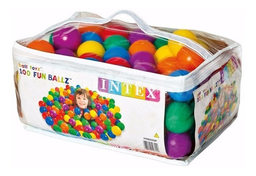 Pelotitas Plasticas Para Pelotero Pelotas X 100 Unid Intex