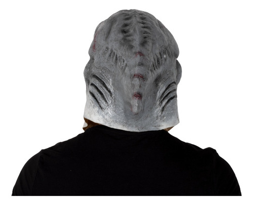 Máscara De Tiburón Asesino White Shark Disfraz Halloween Color Gris