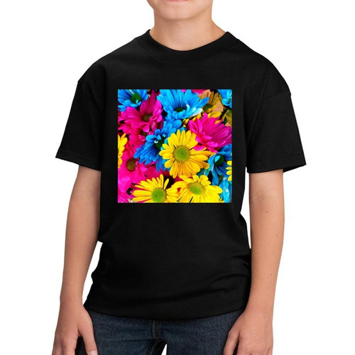 Remera De Niño Flores Floreada Colores Naturaleza M4