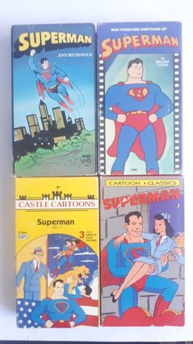 4 Películas Vhs Superman Animado Vintage | MercadoLibre