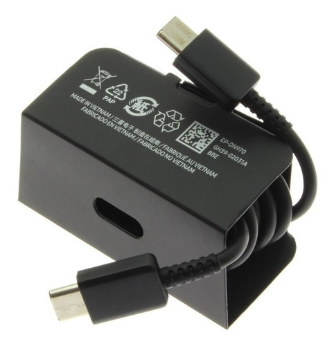 Imagen 5 de 6 de Cargador Samsung Tipo C A Tipo C De 45w Note 10 Plus S20 S21