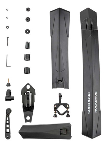 Imagem 4 de 4 de Paralama Bike Rockbros C/ Led Dianteiro Traseiro Mtb Speed