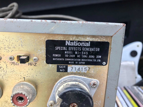 Aparelho Gerador De Efeitos Especiais National - No Estado (Usado)