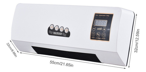 Ventilador Con Mando A Distancia Calentador 2 En 1