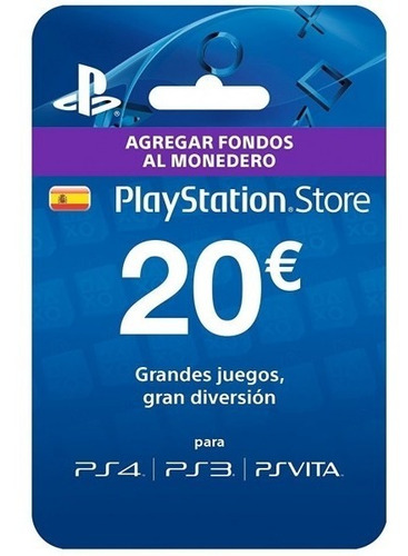 20 Euros Psn Card - Entrega Rapida-