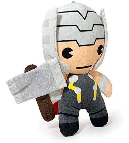 Juguete Para Perros, Marvel, Peluche Squeaker Thor Con Marti