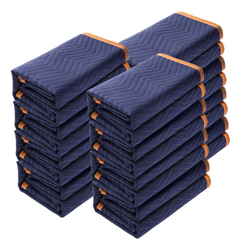 Mantas De Mudanza 80 X 72 35 Lbs/dz De Peso Tt22260 Color Azul Lisa