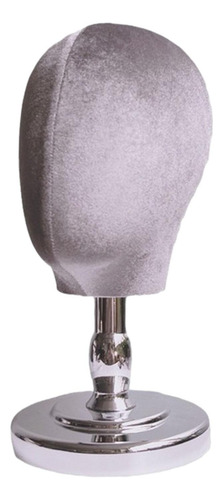 Modelo De Cabeza De Maniquí Con Soporte Para Gris Y Plata