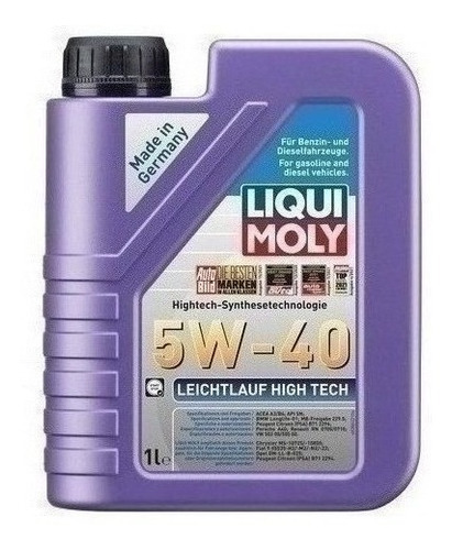 Liqui Moly Aceite Leichtlauf High Tech 5w40 Carros 1l