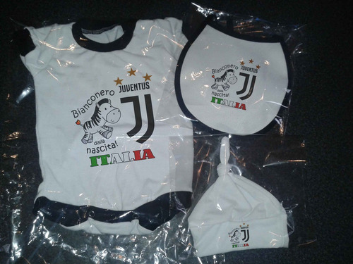 Set Bebe Body + Extras Futbol Italia  Juventus M02