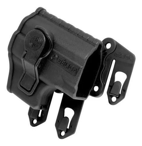 Coldre Eagle Fit Fast + Adapta. Strike Bélica Colete Modular Canhoto Preto