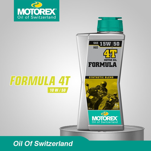 Aceite Lubricante Para Motos Motorex Formula Sintetico 15w50 1lt
