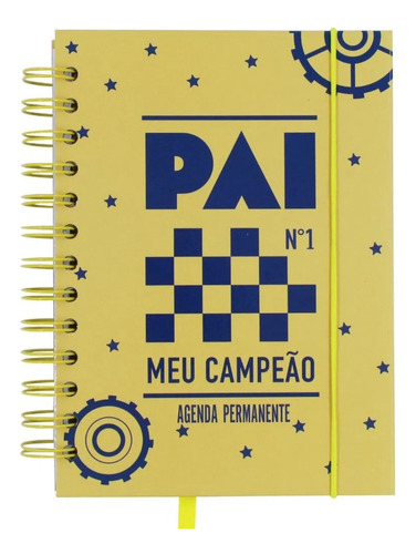 Agenda Permanente Espiral Presente Pai Capa Dura Pequena