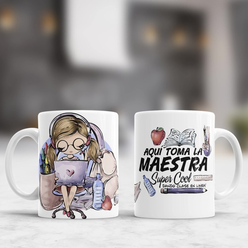 Diseños Plantillas Para Tazas Día Del Maestro Sublimar P68