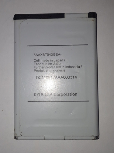 Bateria Kyocera 5aaxbt043gea Para Kyocera C6742