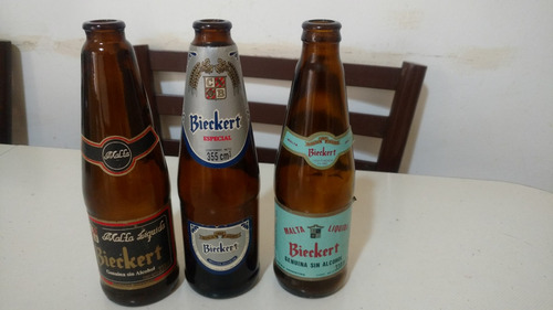 Antiguas Botellas De Cerveza Bieckert De Coleccion