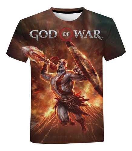 Hot Game God Of War Playera Impresa En 3d
