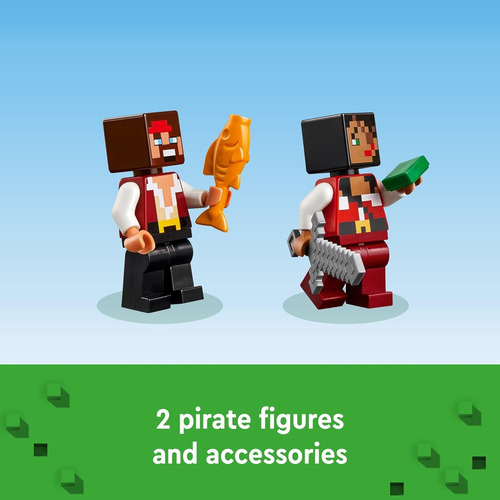 Lego Minecraft The Pirate Ship Voyage #21259 Original 166 Pirata