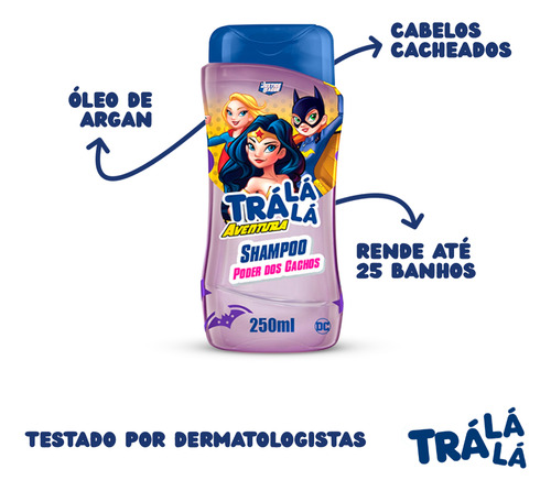 Shampoo Liga Da Justiça Aventura - Poder Dos Cachos (250ml)
