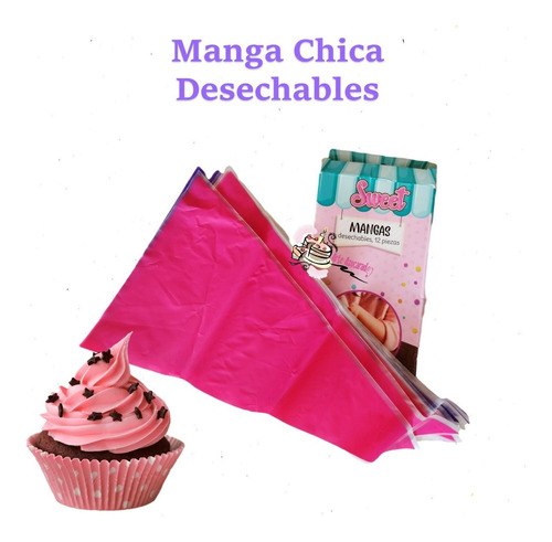 Manga Chica Desechable Pastelera 12 Pzas