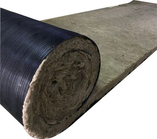 Imagen 2 de 8 de Rollo Lana De Roca Mineral 50mm + Barrera Acústica X 5 M2
