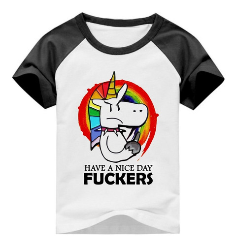 Camiseta Lgbt Unicórnio Have A Nice Day Fuckers