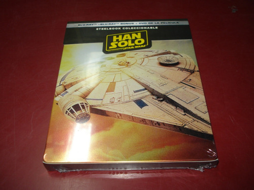 Steelbook 2 Bluray+dvd Star Wars / Solo (nuevo Y Sellado)