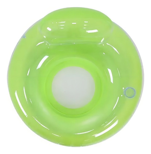 Kit Boia Inflável Porta Copo Poltrona + Inflador Manual Cor Verde