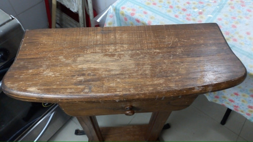 Imagen 2 de 5 de Recibidor Madera Maciza Con Espejo Y Revistero No Envio