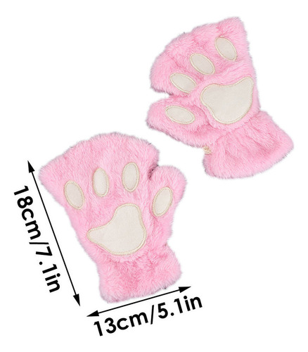 Guantes Peludos Con Forma De Pata De Gato, Regalos Con Medio