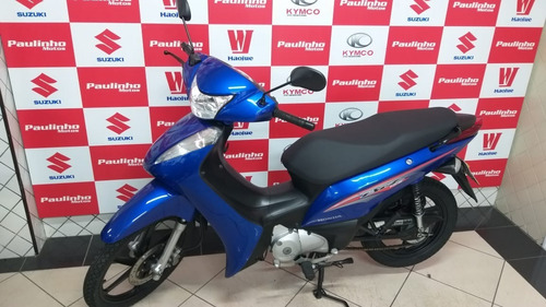 Imagem 5 de 10 de Honda Biz 125 Azul 2017